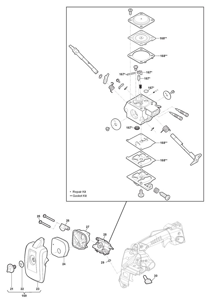 Stiga SPR276 Chainsaw 240271002/ST1