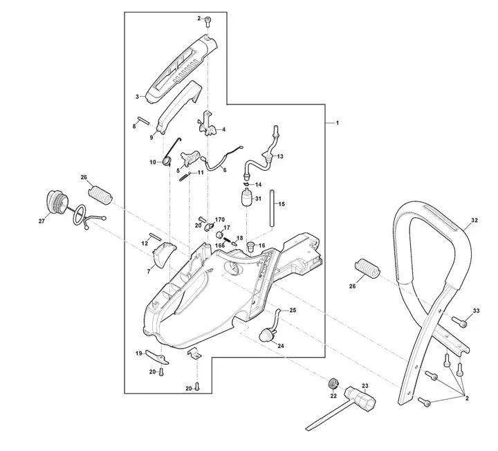 Stiga SP526 24052202/S17 - Housing