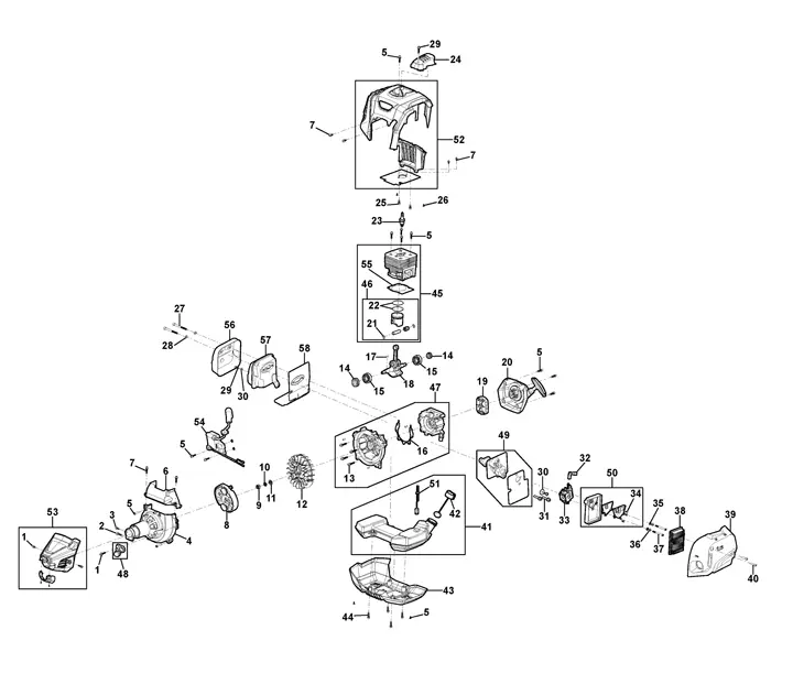 Stiga SBC636 283320008/ST1 - Engine