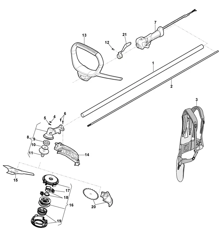 Stiga SBC636 283320008/ST1 - Transmission