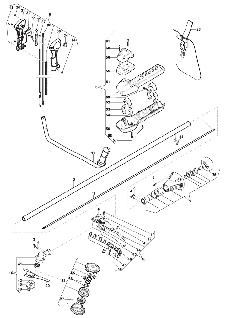 Stiga SBC242D 287321002/17 - Transmission