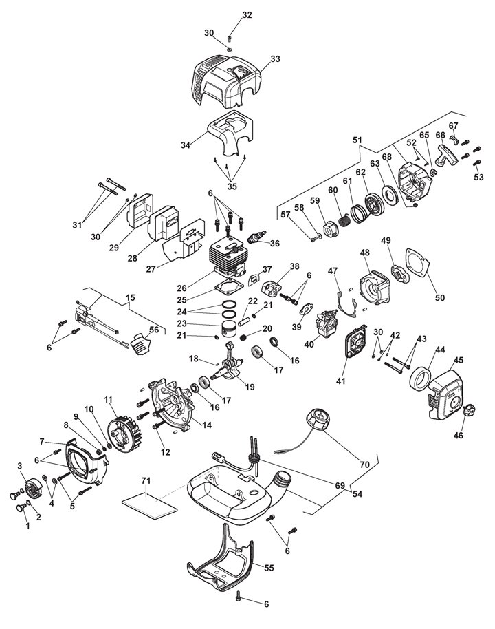 SBC 226 J (2021) Stiga SBC226J 287120102/ST1 - Engine