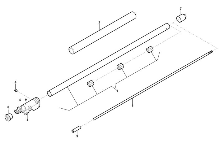 Stiga SBC226J 287120102/ST1 - Extension Shaft