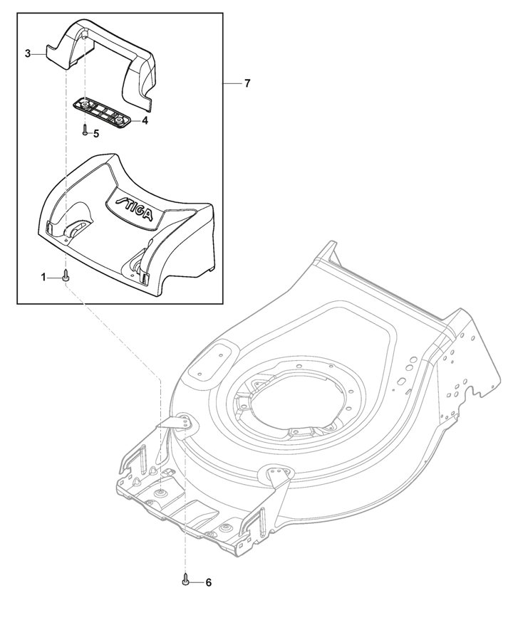 Stiga Combi 753SQAE 2L0537878/ST1 - Mask