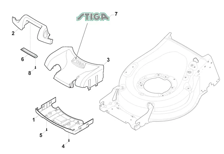Stiga Twinclip 950SQAE 294513898/ST1 - Mask