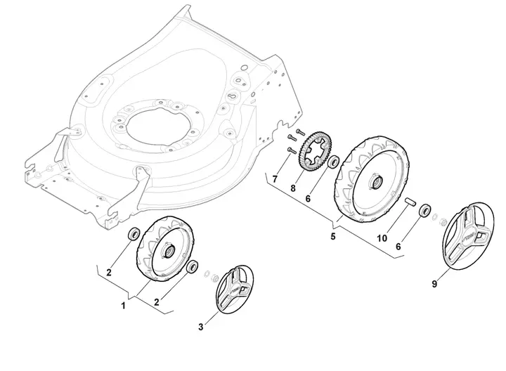 Stiga Combi 950SQAE 294507898/ST1 - Wheels