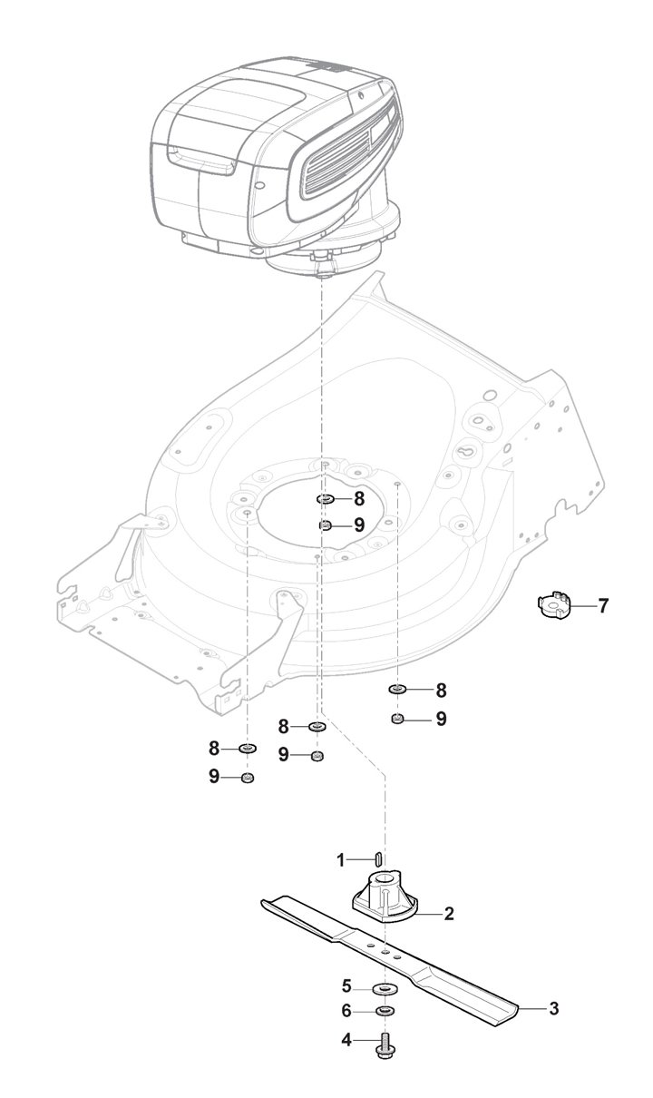 Stiga Combi 950SQAE 294507898/ST1 - Blade, hub