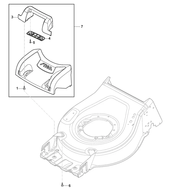 Stiga Combi 43SQDAE 2L0433908/ST1 - Mask