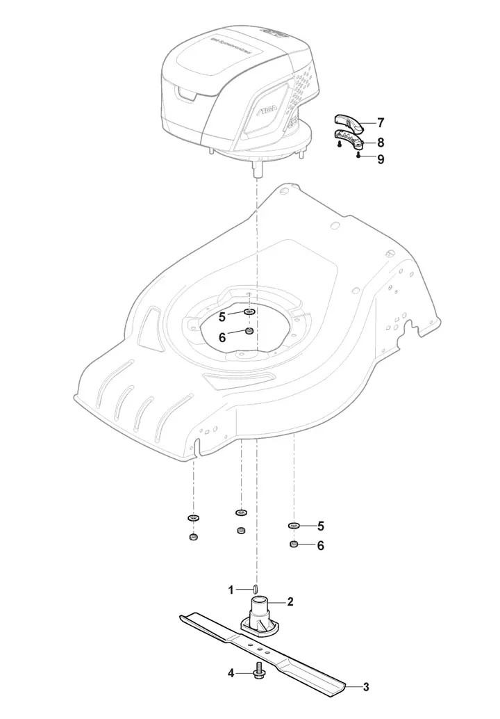 Stiga Combi 43SQDAE 2L0433908/ST1 - Blade