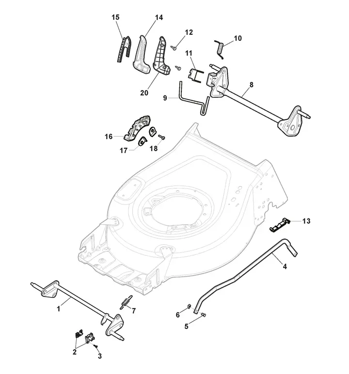 Stiga Combi 43QDAE 2L0431908/ST1 - Height Adjustment