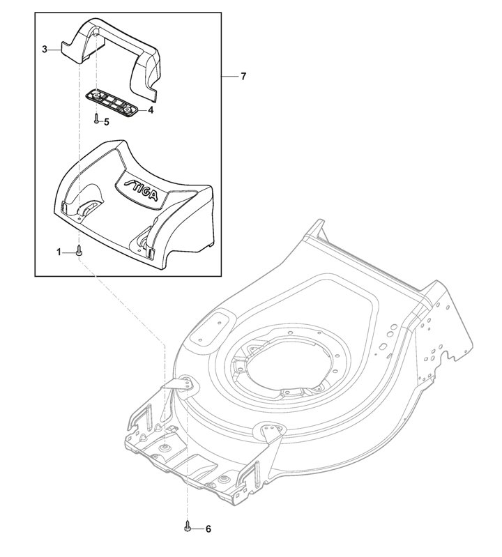 Stiga Combi 43QDAE 2L0431908/ST1 - Mask