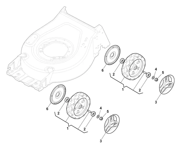 Stiga Combi 43QDAE 2L0431908/ST1 - Wheel