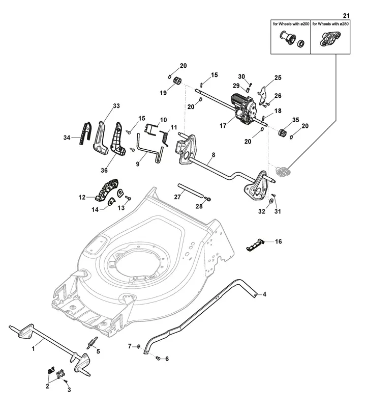Stiga 48SQDAE 2L0483908/ST1 - Height Adjustment