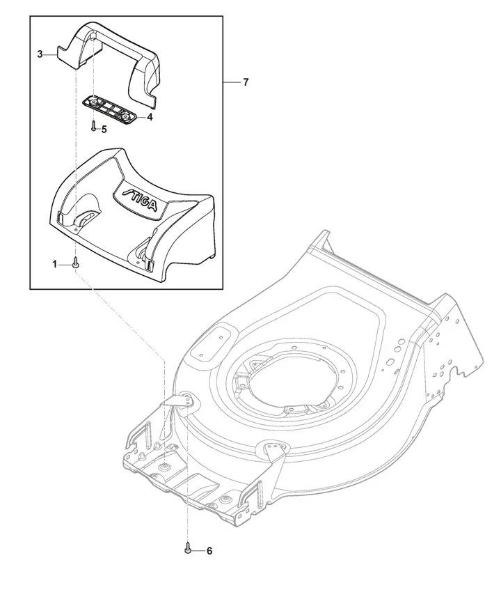 Stiga 48SQDAE 2L0483908/ST1 - Mask