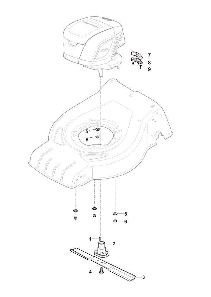 Stiga 48SQDAE 2L0483908/ST1 - Blade