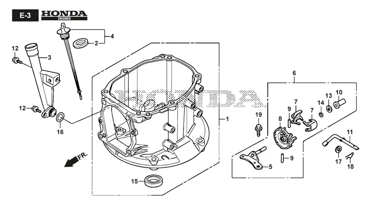 TWINCLIP 55 SVEQ H (2021) Stiga 55SVEQH 2945638/ST1 - Crankcase