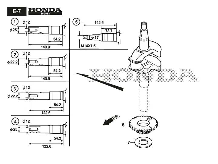 Stiga 55SVEQH 2945638/ST1 - Crankshaft