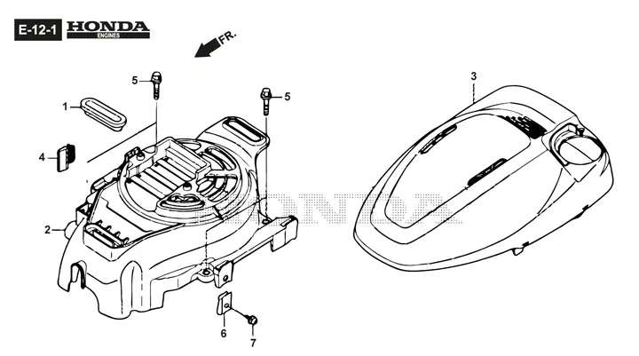 Stiga 55SVEQH 2945638/ST1 - Fan Cover