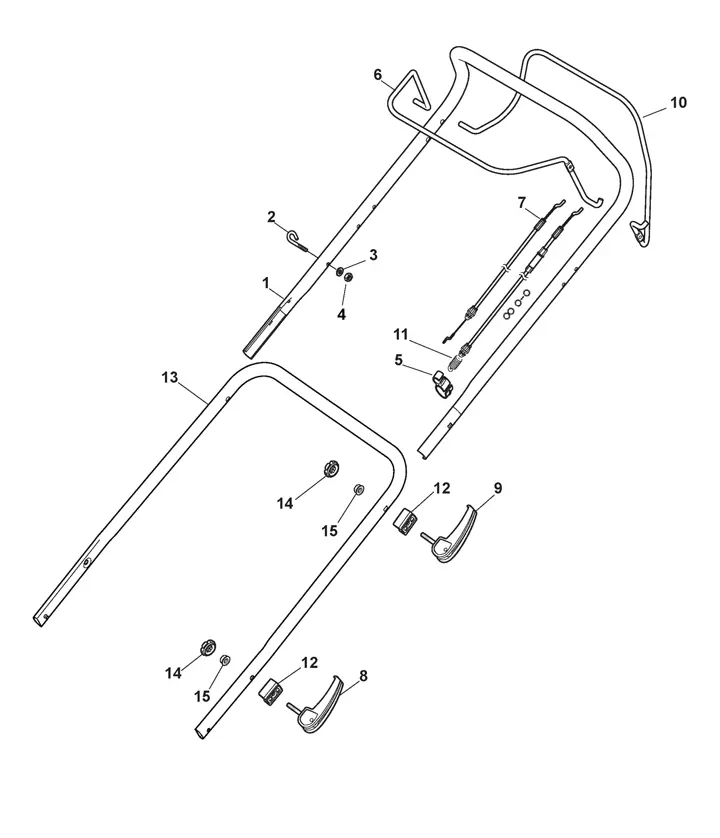 Stiga Combi 50SVEQH 294503538/ST1 - Handle Upper