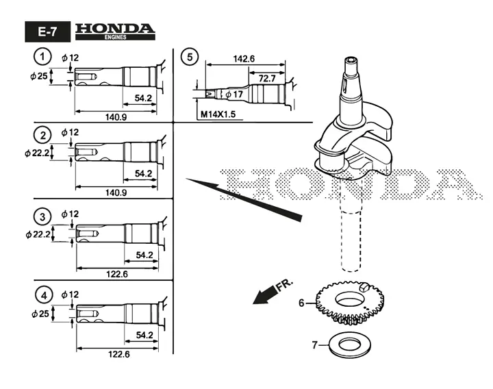 Stiga Combi 50SVEQH 294503538/ST1 - Crankshaft