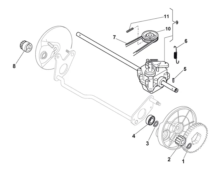 Stiga Multiclip PRO 50SXH 291502138/ST1 - Transmission