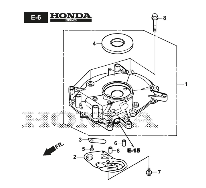 Stiga Multiclip PRO 50SXH 291502138/ST1 - Crankcase Cover