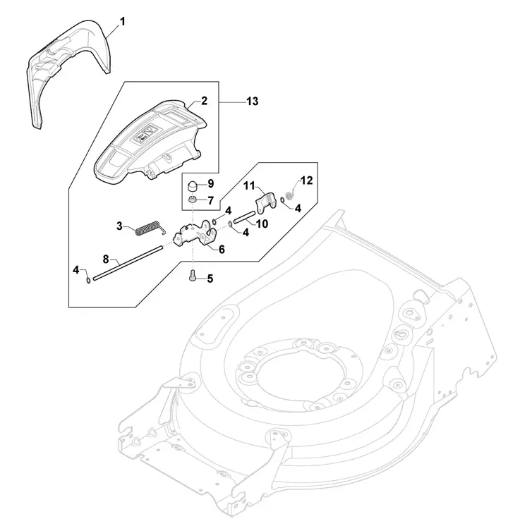 Stiga Twinclip 50SQH 294512838/ST1 - Ejection Guard