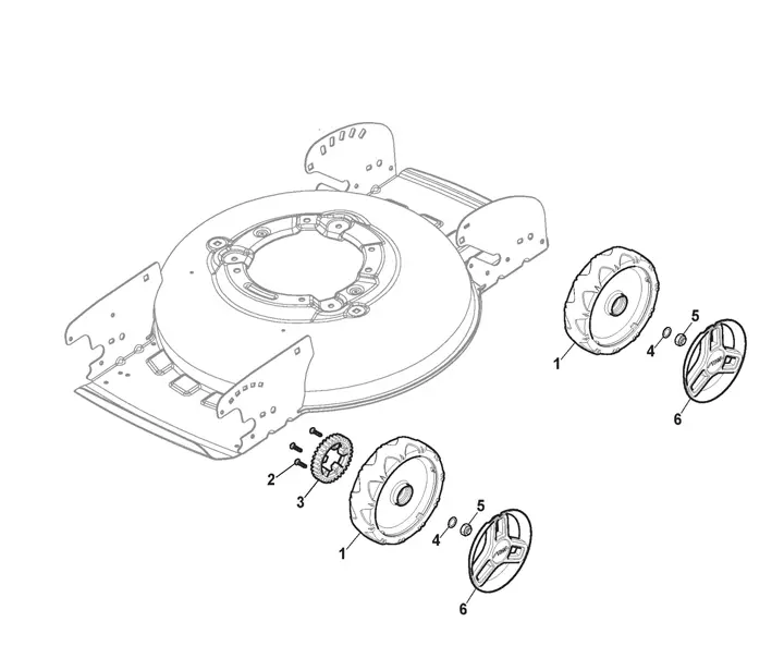 Stiga Multiclip 47S 298472048/ST1 - Wheels