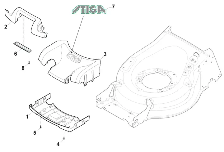 Stiga Twinclip 55SHBBC 294568038/ST1 - Mask