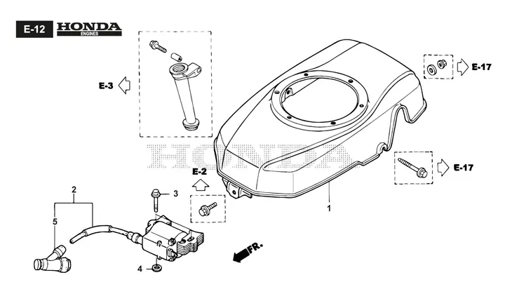 Stiga Twinclip 55SHBBC 294568038/ST1 - Fan Cover