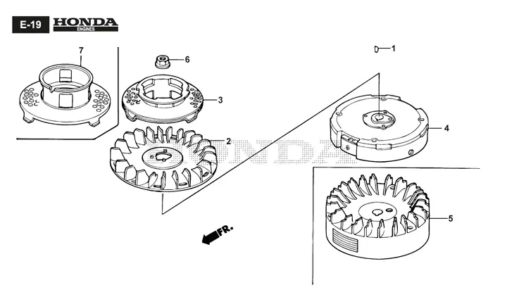 Stiga Twinclip 55SHBBC 294568038/ST1 - Flywheel