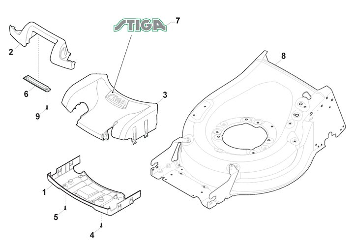 Stiga Twinclip 55SRH BBC 294569338/ST1 - Mask