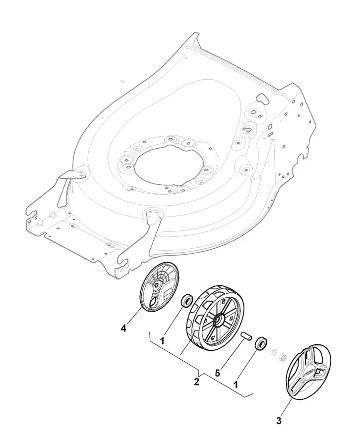 Stiga Twinclip 55SRH BBC 294569338/ST1 - Wheels