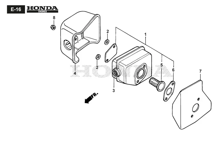 Stiga Twinclip 55SRH BBC 294569338/ST1 - Muffler