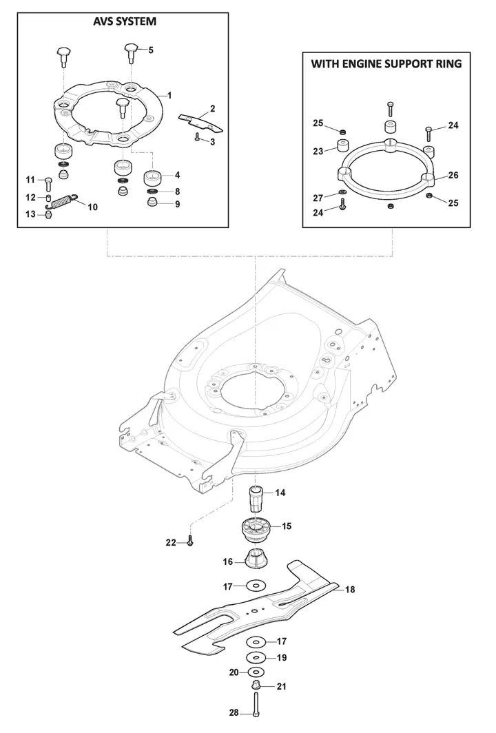 Stiga Twinclip 50SVEQB 294513528/ST2 - Blade