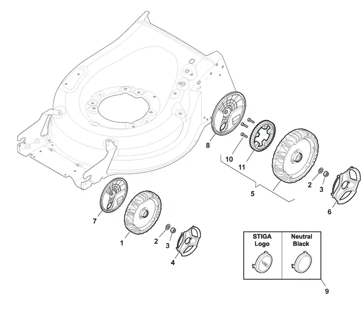 TWINCLIP 50 S (2021) Stiga Twinclip 50S 294512048/ST1 - Wheels