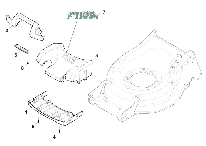 Stiga Twinclip 55SVH 294563038/ST1 - Mask