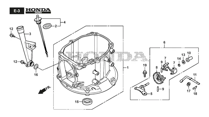 Stiga Twinclip 55SVH 294563038/ST1 - Crankcase