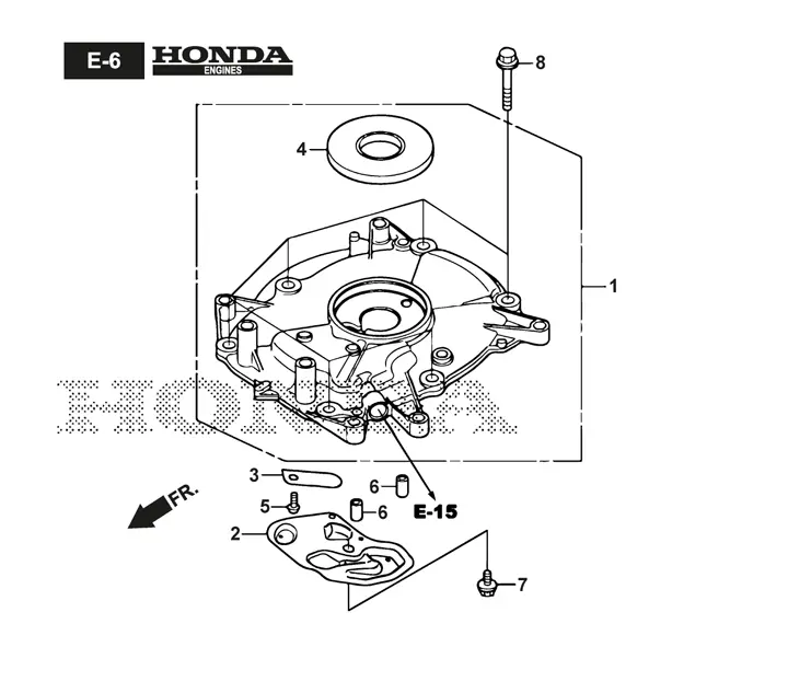 Stiga Twinclip 55SVH 294563038/ST1 - Crankcase Cover