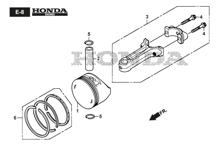 Stiga Twinclip 55SVH 294563038/ST1 - Piston, Connecting Rod