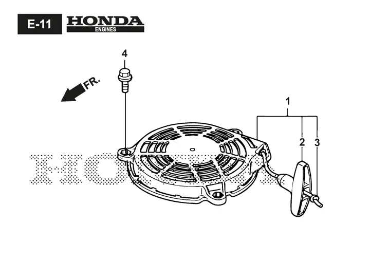 Stiga Twinclip 55SVH 294563038/ST1 - Recoil Starter