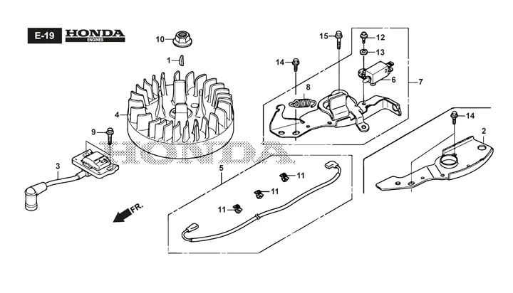 Stiga Twinclip 55SVH 294563038/ST1 - Flywheel