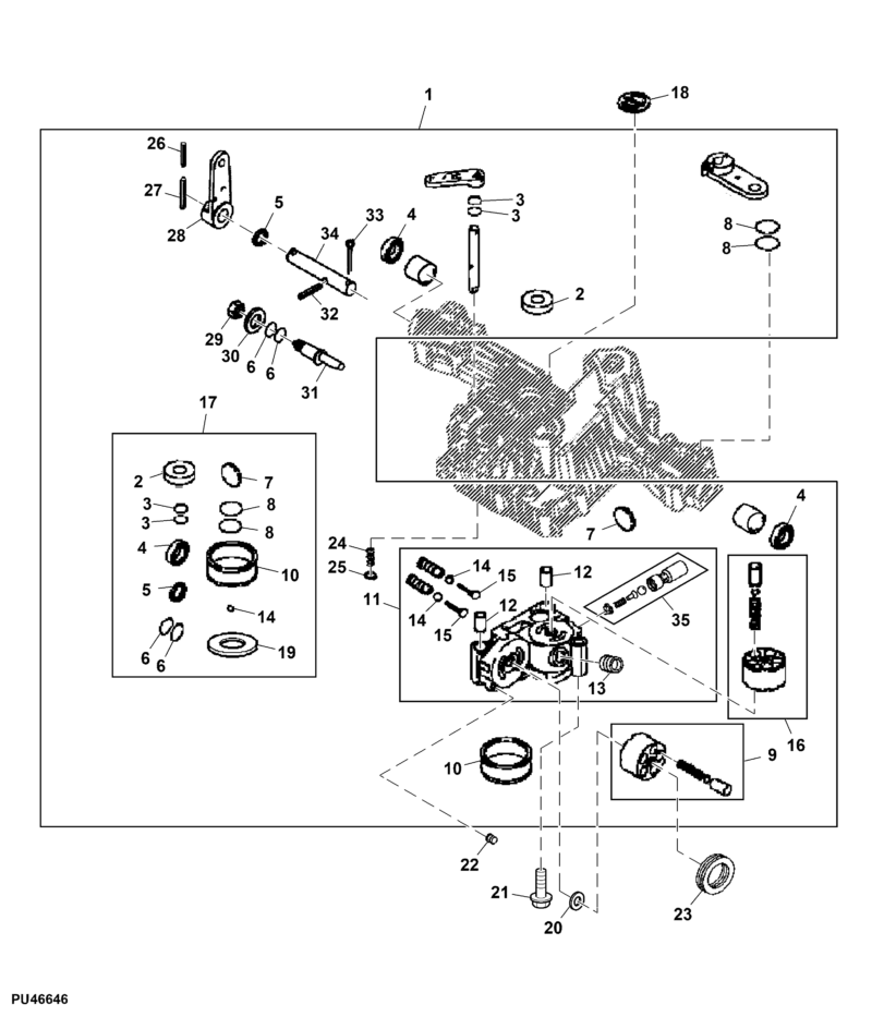 John Deere X107 - Transaxle Repair Kit