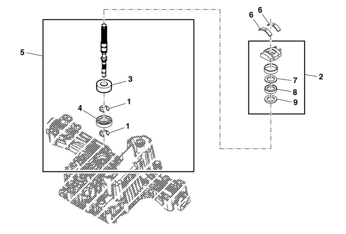 John Deere X107 - Pump Shaft Kit