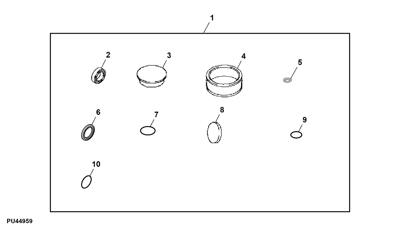 download (24) John Deere X107 - Seal Kit