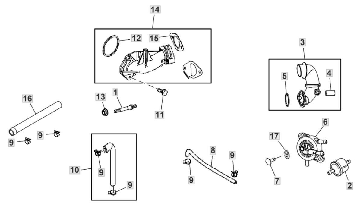 PartsList.pdf John Deere X117R - Fuel Filter, Pump, Intake Manifold