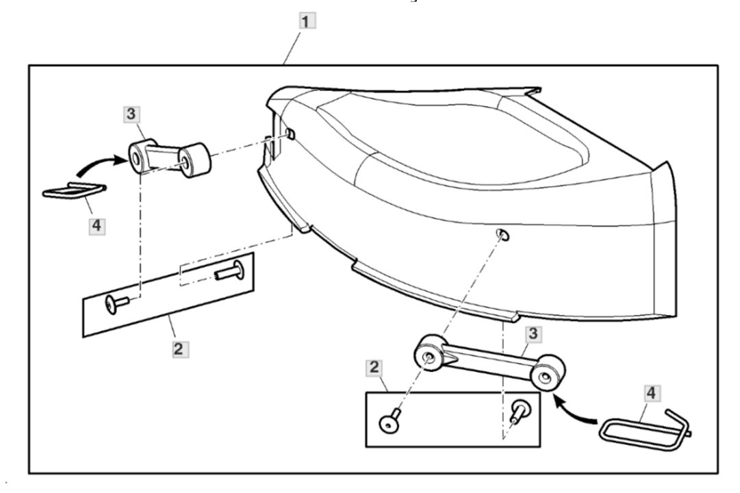 John Deere X107 - Mulch Cover