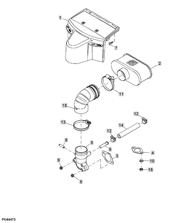 John Deere X350 - Air Filter
