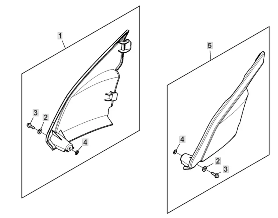 John Deere X167R - Closeout Panel