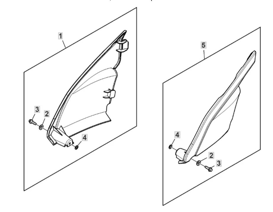 John Deere X127 - Closeout Panel